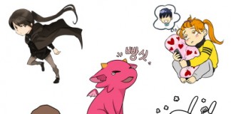 라인, 매일 색다른 네이버 웹툰 스티커 무료 제공