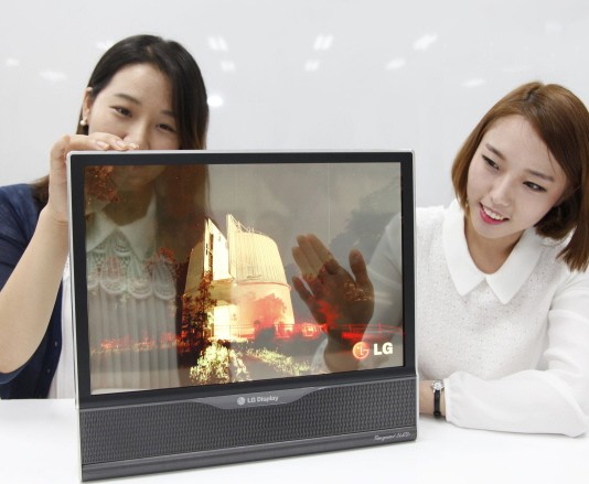 LGD 세계최초 휘고 투명한 OLED 개발 성공