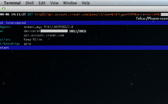 샤오미폰 강제로 개인정보 중국으로 전송