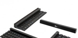 LG전자, 두루마리 4단 접이식 ‘롤리키보드’ 공개