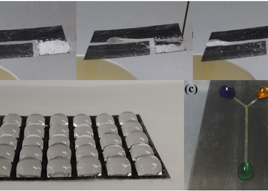 물에 젖지 않는 초소수성 표면 레이저 프린팅 기술 개발