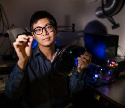 빛 자극 광유전기술, 0.2mm 두께 ‘바늘+빛+전극’ 섬유 하나로 통합