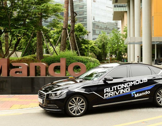 만도 자율주행차, 국산 센서만으로 도로위 달린다