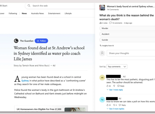 가디언, “MS 기사 AI생성 여론조사 비도덕적” 비난